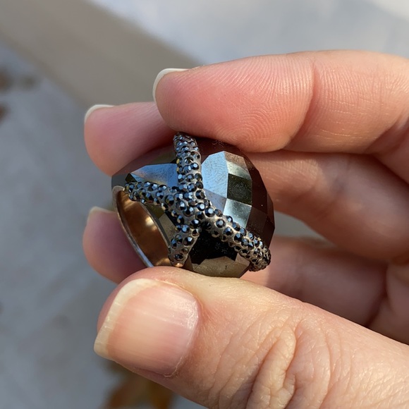 Rare Nirvana Swarovski ring with Crystals - Picture 6 of 8
